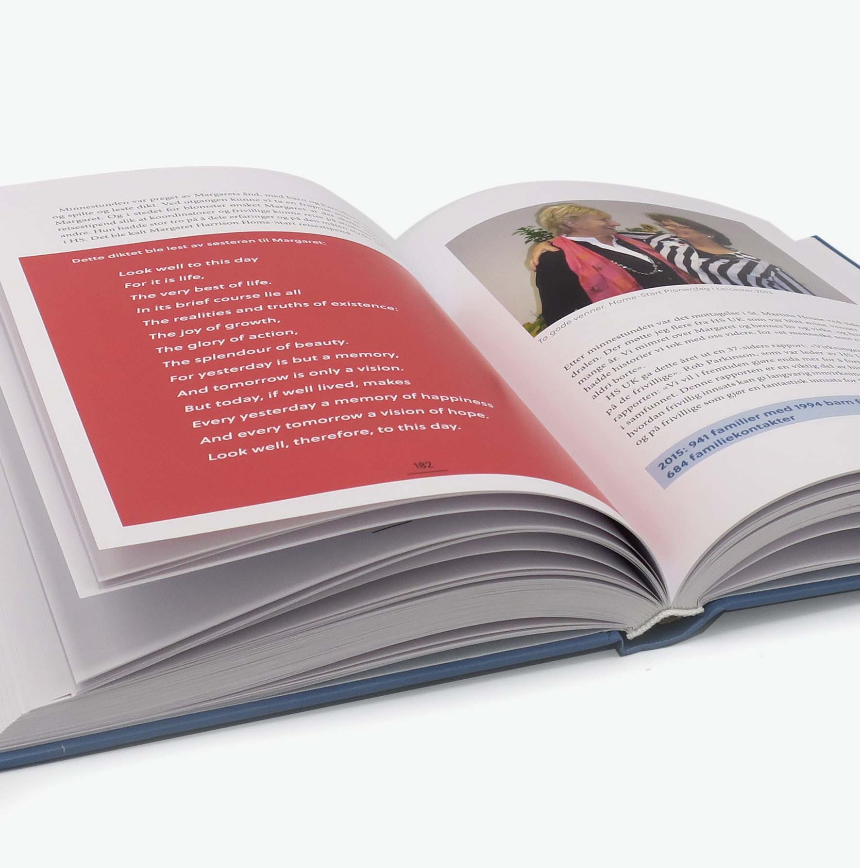 Design og trykk av jubileumsbøker